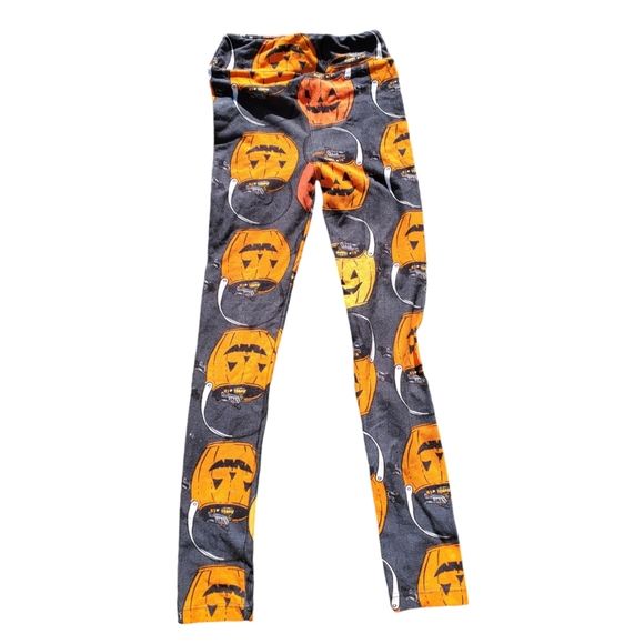LuLaRoe Other - LuLaRoe Halloween Leggings Girls size L/XL Jack-o-lantern
